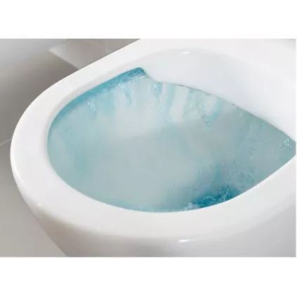 Cuvette WC Suspendu O NOVO Sans Bride Avec Abattant