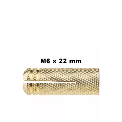 Cheville à expansion en laiton Metrix M6 x 22mm 25P ECO-BRICOLAGE -