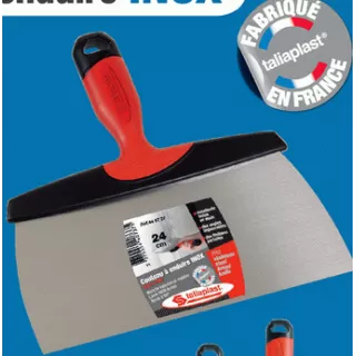 Couteau à enduire Lame inox Manche Bi matière TALIAPLAST ECO-BRICOLAG