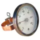 Thermomètre Applique 0-120 °C à Bracelet THERMADOR - eco-bricolage