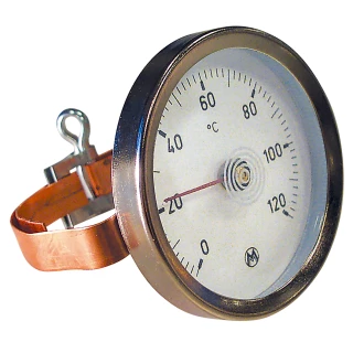 Thermomètre Applique 0-120 °C à Bracelet THERMADOR - eco-bricolage