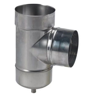 Té de tubage inox 304 équerre 90°+ purge TEN et accessoire de raccord