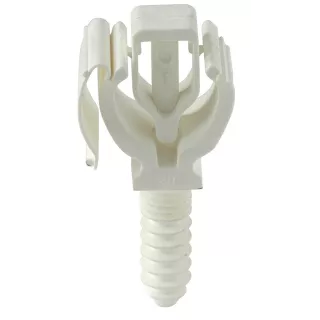 Clip de fixation simple blanc 100 pièces, CLIPEO Multicouche D16