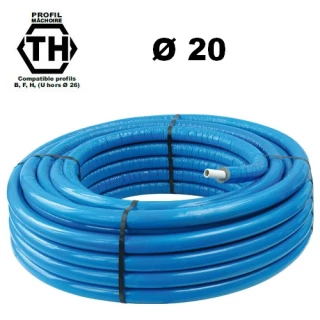 Tube multicouche isolé 8 mm DN20 50ML SOMATHERM