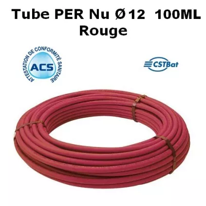 Tube PER NU D12 100ML Rouge AYOR pour plomberie