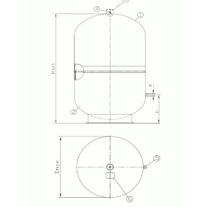Vase Expansion Sur socle 150 Litres ZILMET 3/4