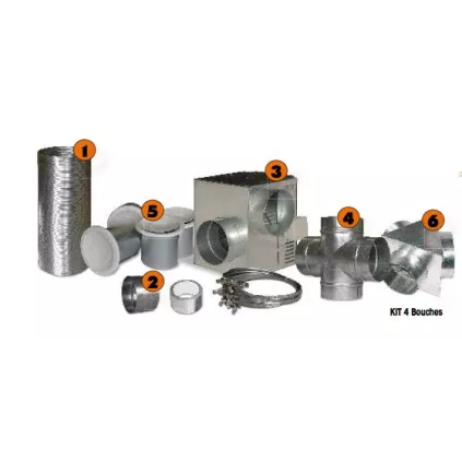 Kit Ventilation Air chaud 550M3/H ECO-BRICOLAGE.COM