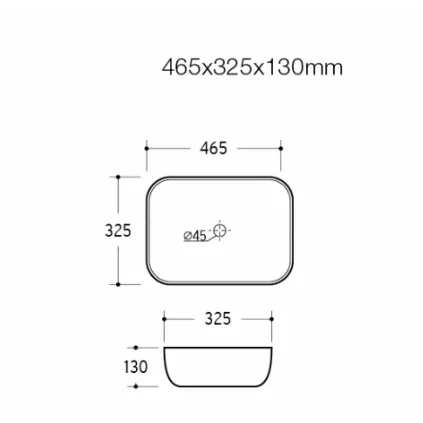 Vasque Ovale Céramique CALYPSO Noir MAT
