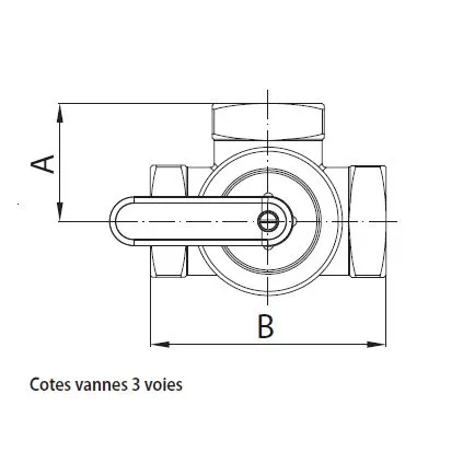 Vanne Mélangeuse 3 Voies HRE3 Fonte