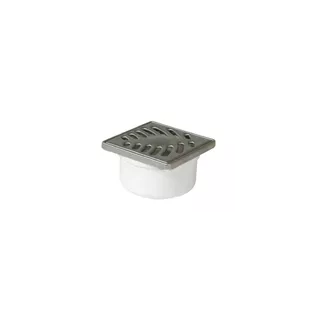 Siphon de sol PVC Grille et cadre Inox 10x10 NICOLL SIHJ10CI