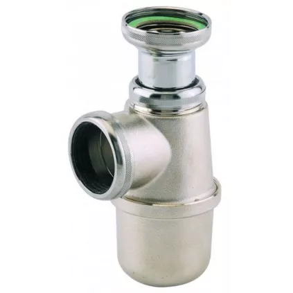 Siphon Evier Laiton chromée 1 1/2 - ECO-BRICOLAGE