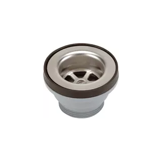 Bonde évier Inox Seul D70 mm Spécial Sur-verse NICOLL