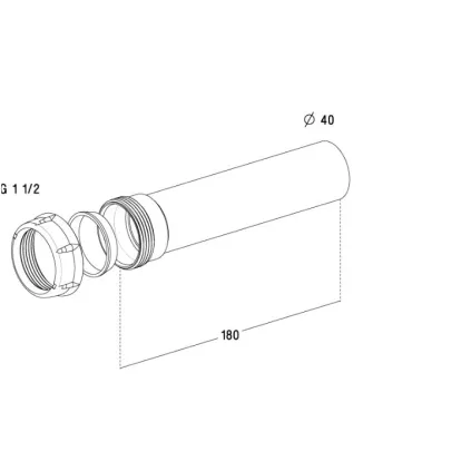 Rallonge Tubulure de Vidange Evier NICOLL