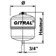 Vase d'expansion 18 Litres pour chauffage Central GITRAL MB18