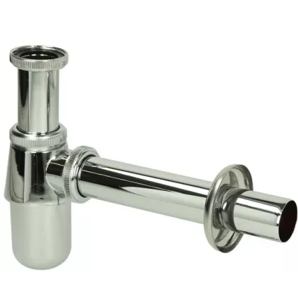 Siphon Lavabo D32 1 1/4 laiton Chromée et tous les accessoires laiton de vidange Lavabo Chromée