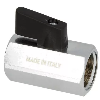 Mini Vanne à Bille FF Laiton chromée ECO-BRICOLAGE