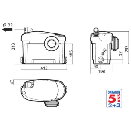 Broyeur Adaptable W15 SP SILENCE