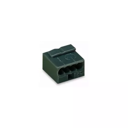 Borne Micro Wago Gris foncé 4 Fils 100P 100V WAGO