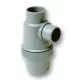 Siphon entré vertical D40 à coller YJC gris NICOLL, siphon pvc à coll