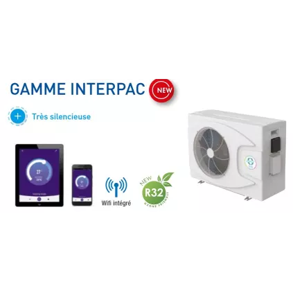 Pompe à chaleur Piscine INTERPAC 75 9.5KW INTERPLAST