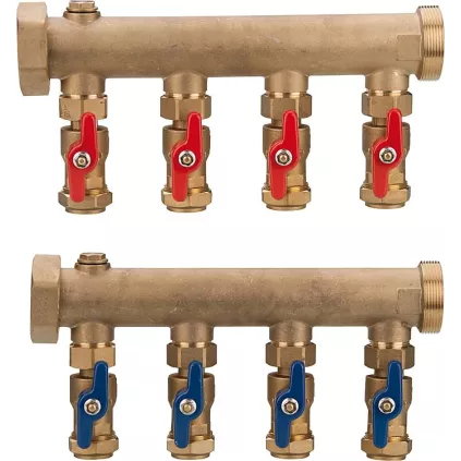 Ensemble Collecteur Geothermie 4 Sorties PE25 ECO-BRICOLAGE -