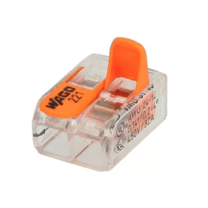 Borne de raccordement WAGO 2 connexions 221-612