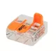 Borne WAGO 3 connexions 221-613 de 1 à 6 mm²