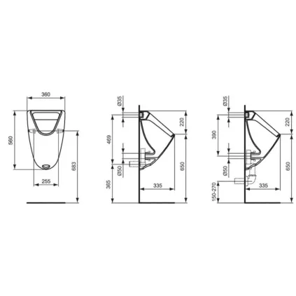 Urinoir EUROVIT IDEAL STANDARD