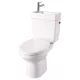Pack WC cuvette sans bride avec lave main intégré