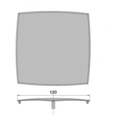 Capot Bonde Douche carré 120x120 la GOULUE 03230000000