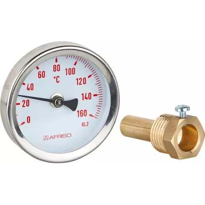 Thermomètre Plongeur D63 mm Solaire 0-160 °C