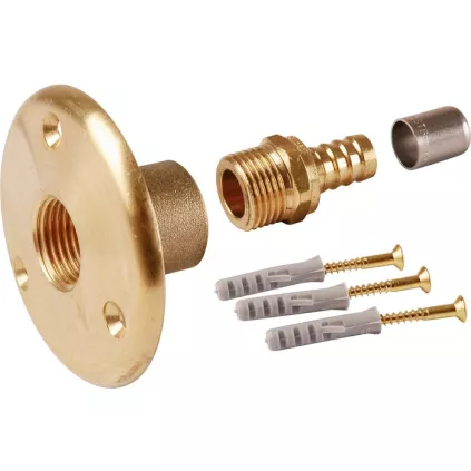 Applique de Traverse Cloison Arrivé F 1/2 PER Sertir 12