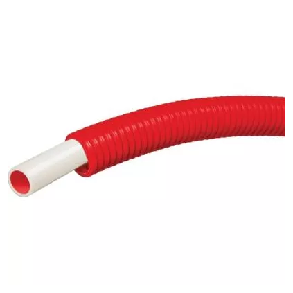 Tube PER Blanc 12 Gainé Rouge 100 M ELYDAN