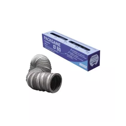 Gaine VMC Souple D 80 mm Longueur 20 Mètres NATHER