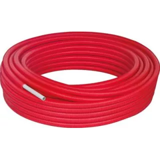 Tube Multicouche FLUXO gainé rouge 16 50 mètres