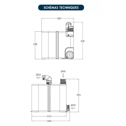 Pompe de Relevage Sanitaire VD 500 Watermatic