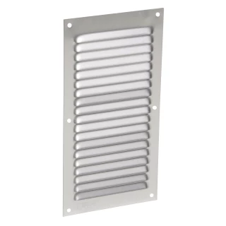 Grille alu Rectangulaire verticale à Visser Persiennes Anodisé Gris 2