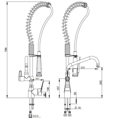 Mitigeur Cuisine Professionnel PRESTO CHEF Mini 70831