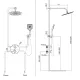 Kit douche encastré Thermostatique DRAKAR NICKEL BROSSE