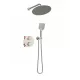 Kit douche encastré Thermostatique DRAKAR NICKEL BROSSE