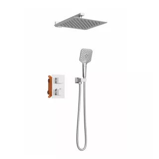 Kit douche thermostatique Encastré 2 voies DRAKAR Chromé