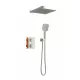 Kit douche thermostatique Encastré 2 voies DRAKAR Nickel brossé