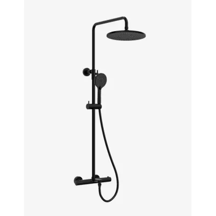 Colonne de Bain-Douche Thermostatique GALA Noir Mat