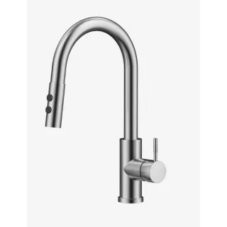 Mitigeur évier a douchette extractible GALA Coloris Inox OZE