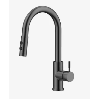 Mitigeur évier a douchette extractible GALA Coloris Gun MAT OZE