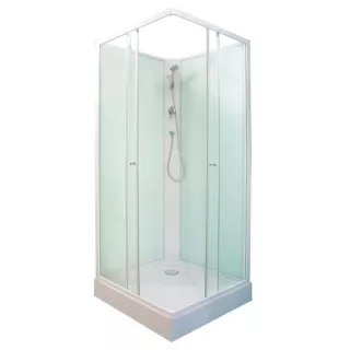 Cabine de douche YAKO Accès d'angle 80x80 ELMER