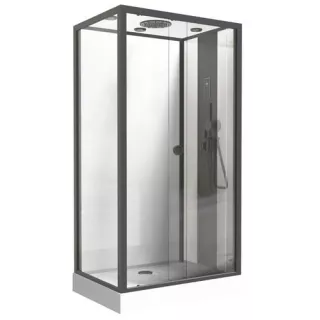 Cabine douche intégrale 80x120 avec Radio et haut parleur intégré ELMER