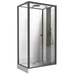 Cabine douche intégrale 80x120 avec Radio et haut parleur intégré ELMER