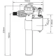 Robinet flotteur retardateur de remplissage à alimentation latérale FIXOCONNECT