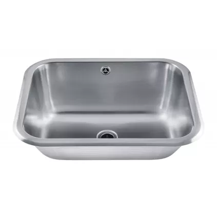 Bac de lavage Inox à encastrer ou mural L555xH230xP455 mm